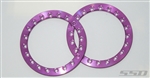 SSD RC 1.9" Purple Aluminum Beadlock Rings (2)