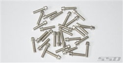 SSD RC M2.5 x 10mm Scale Wheel Bolts (Silver) (30)