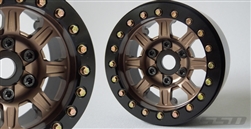 SSD RC 1.9" Warrior Beadlock Wheels (Bronze) (2)