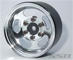 SSD RC Single 1.55" Steel Slot Wheel (Chrome) (1)