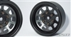 SSD RC 1.55" Steel D Hole Wheels (Black) (2)