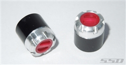 SSD RC M5 Scale Locking Hubs (Red) (2)