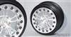 SSD RC V Spoke Rear 2.2" / 3.0" Lightweight Drag Racing Beadlock Wheels (Silver) (2)