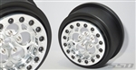 SSD RC 5 Hole Rear 2.2" / 3.0" Lightweight Drag Racing Beadlock Wheels (Silver) (2)