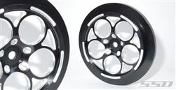 SSD RC 5 Hole Narrow Drag Front 2.2" Wheels (Black) (2)