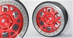 SSD RC 2.9" Boxer Beadlock Wheels for SCX6 (Red) (2)