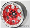 SSD RC Single 2.2" Boxer Beadlock Wheel (Red) (1)