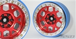 SSD RC 2.2" Boxer PL Beadlock Wheels (Red) (2)