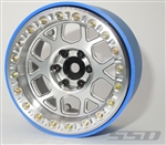 SSD RC Single 2.2" Boxer PL Beadlock Wheel (Silver) (1)