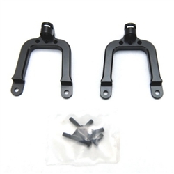 STRC Aluminum Rear Shock Tower (1 Pair) SCX10 (Black)