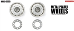 Tamiya RC Metal Plated Wheels - 30mm/Matte Finish/Bearing