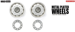 Tamiya RC Metal Plated Wheels - 30mm/Matte Finish/Bearing