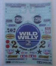 Tamiya RC Wild Willy 2000 Sticker Sheet