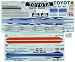 Tamiya RC HIlux Sticker A & B Metal Transfer Rubber Sheet