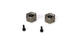 Team Losi Racing Rear Hex, +.75mm Width, Aluminum: 22