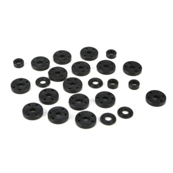 Team Losi Racing Piston Set & Bushings, 12mm Shock: 22