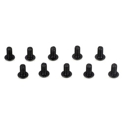 Team Losi Racing Button Head Screws, M3 x 6mm (10)