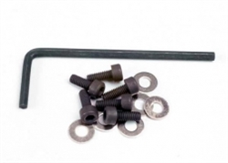 Traxxas Backplate screws (3x8mm cap-head machine) (6) washers (6) wrench TRX-4