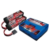Traxxas 3S Completer Pack with (2) 3S 11.1V 5000mAh LiPo Batteries and (1) EZ-Peak Dual Charger