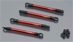 Traxxas Aluminum Pushrod Red 1/16 E-Revo VXL (4)