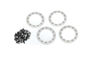 Traxxas 2.2" Beadlock Rings Satin Aluminum (4)