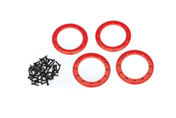 Traxxas 2.2" Beadlock Rings Red Aluminum (4)