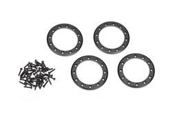 Traxxas 2.2" Beadlock Rings Black Aluminum (4)