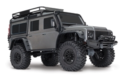 SCRATCH & DENT Traxxas TRX-4 RTR with Land Rover Defender Body (Silver) - with MIP HD Drivelines