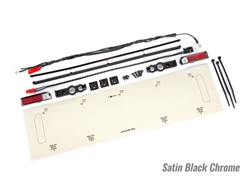 Traxxas Drag Slash C10 Trim Tail Light Set, Satin Black Chrome