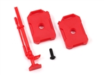 Traxxas Fuel canisters and jack (red), TRX-4m