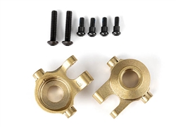 Traxxas Steering Blocks, Brass (7g each) (left & right), TRX-4m