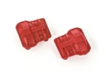 Traxxas Differential cover, front or rear (red), TRX-4M (2)