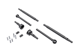 Traxxas Axle shafts, front (2), rear (2), stub axles, front (2), TRX-4m