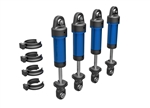 Traxxas Shocks, GTM, 6061-T6 aluminum, Blue (fully assembled) (4), TRX-4M