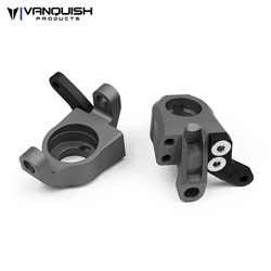 Vanquish Products Axial Wraith Steering Knuckles Grey Anodized