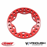 Vanquish Products OMF 1.9 Scallop Beadlock Red Anodized (1)