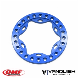 Vanquish Products OMF 1.9 Scallop Beadlock Blue Anodized (1)