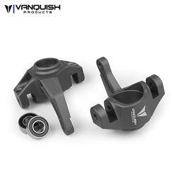 Vanquish Products Axial Yeti / EXO Steering Knuckles Grey Anodized