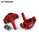 Vanquish Products Axial Yeti / EXO Steering Knuckles Red Anodized