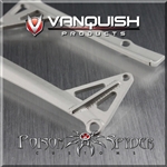 Vanquish Products Poison Spyder JK LED Light Bar Mount Silver Anodized