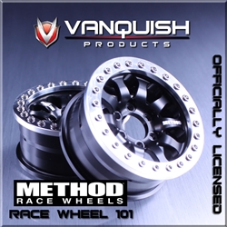 Vanquish Products Method 101 1.9" Wheel Black / Clear Anodized (2)
