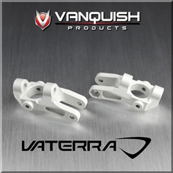 Vanquish Products Vaterra Twin Hammers Front 15 Degree Caster Block Set Clear Anodized