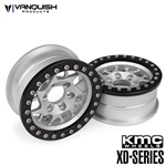 Vanquish Products KMC 1.9" XD127 Bully Wheels Clear Anodized (2)