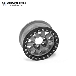 Vanquish Products Single Method 1.9" Race Wheel 101 Grey Anodized V2 (1)