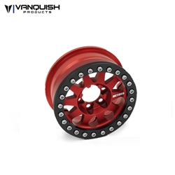 Vanquish Products Single Method 1.9" Race Wheel 101 Red Anodized V2 (1)