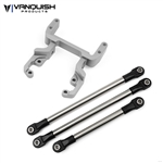 Vanquish Products SCX10 II Currie F9 Servo Mount Kit Clear Anodized
