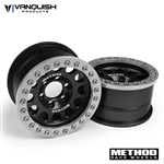 Vanquish Products Method 1.9" Race Wheel 105 Black / Silver Anodized (2)