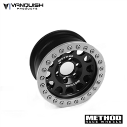 Vanquish Products Single Method 1.9" Race Wheel 105 Black/Silver Anodized (1)