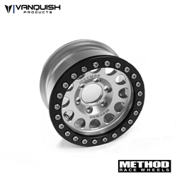 Vanquish Products Single Method 1.9" Race Wheel 105 Silver/Black Anodized (1)