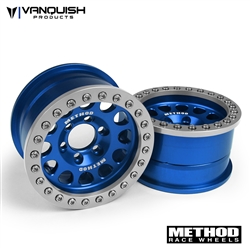 Vanquish Products Method 1.9" Race Wheel 105 Blue / Silver Anodized (2)